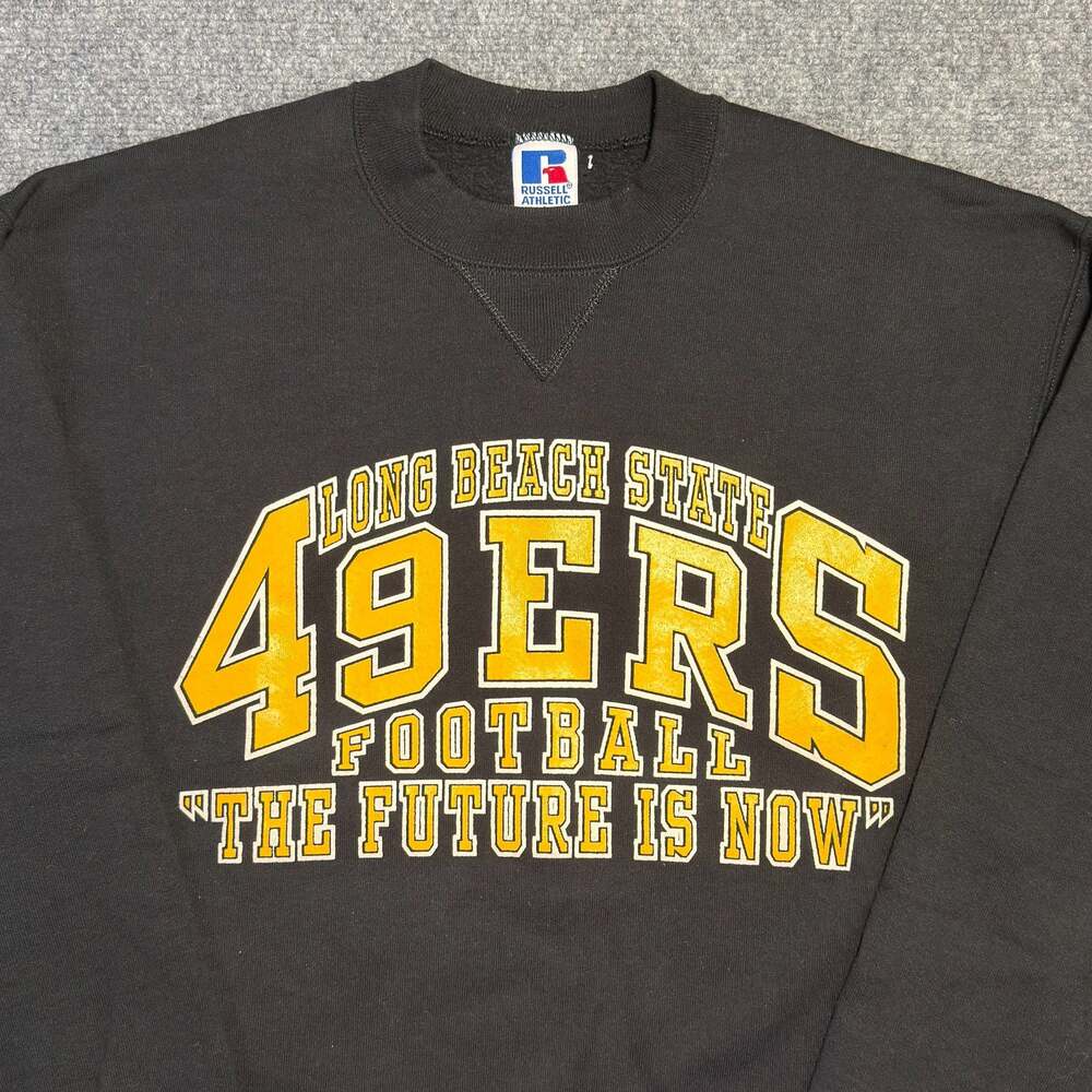 Vintage Russell Athletic Long Beach State 49ers Football Sweatshirt Size Large